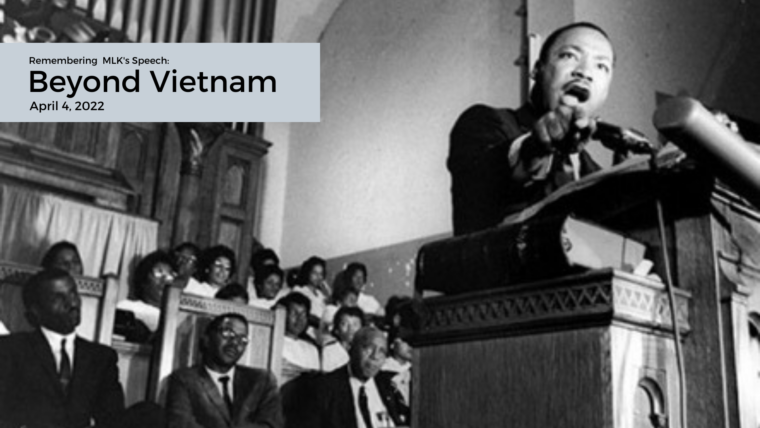Faith Community Commemorates 55th Anniversary of Dr. Martin Luther King Jr.’s Riverside Speech – Beyond Vietnam
